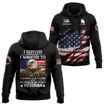 I Served Because I Wanted Hoodie Zip