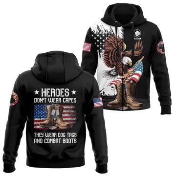 Heroes Don’t Wear Capes Hoodie Zip