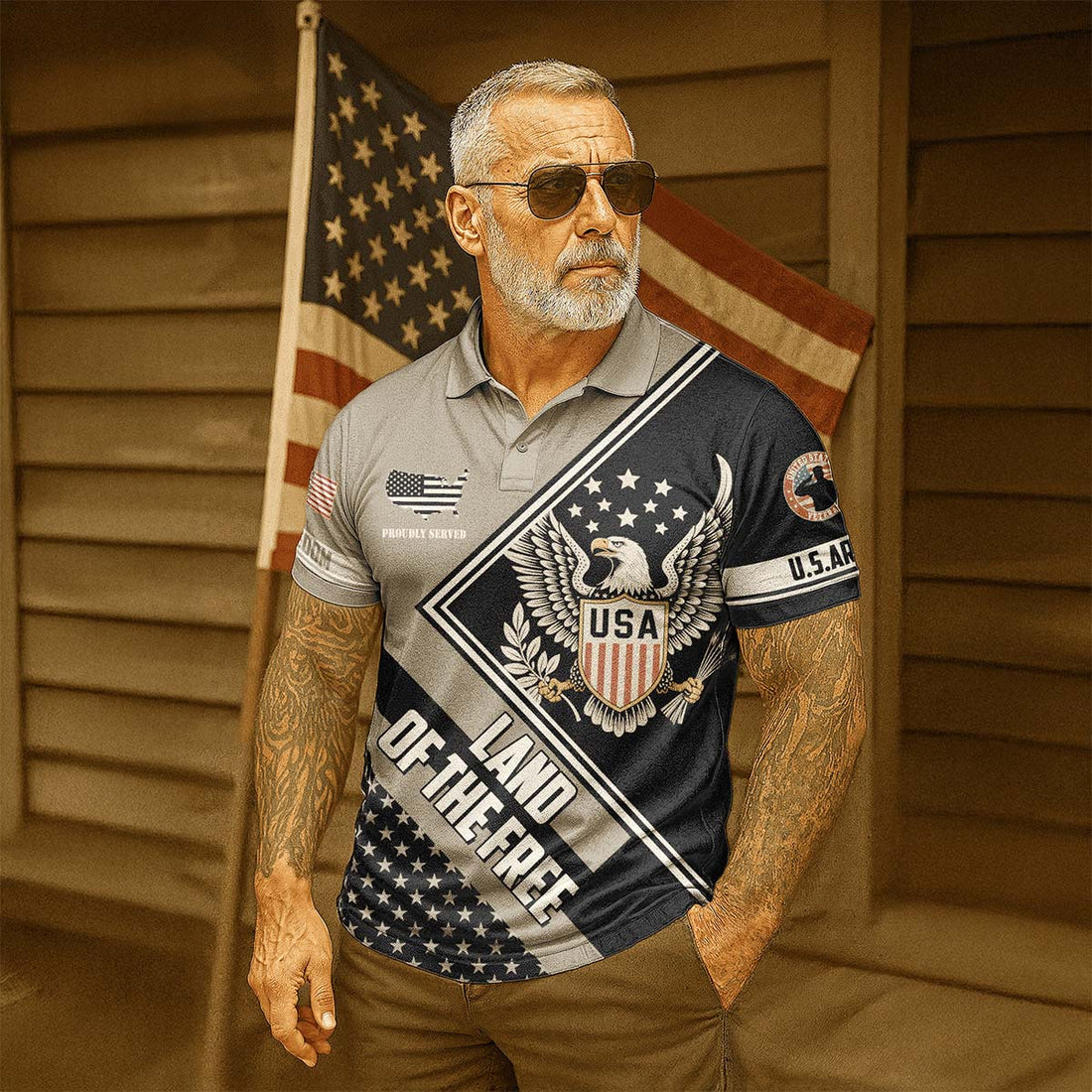Land Of The Free Polo Shirt Deal