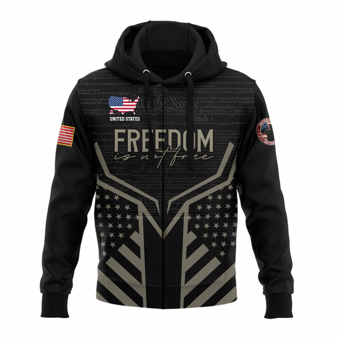 Freedom Is Not Free Hoodie Zip