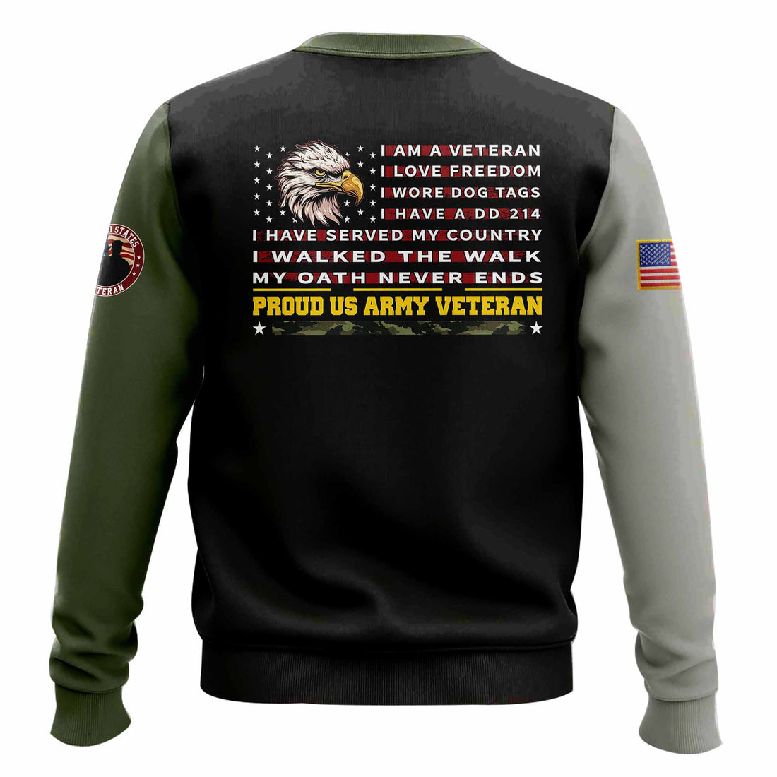 Proud Us Veteran Sweater