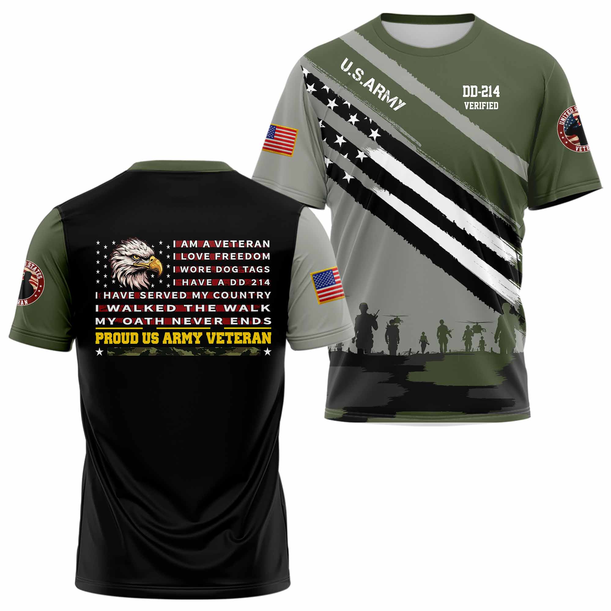 Proud Us Veteran T-shirt