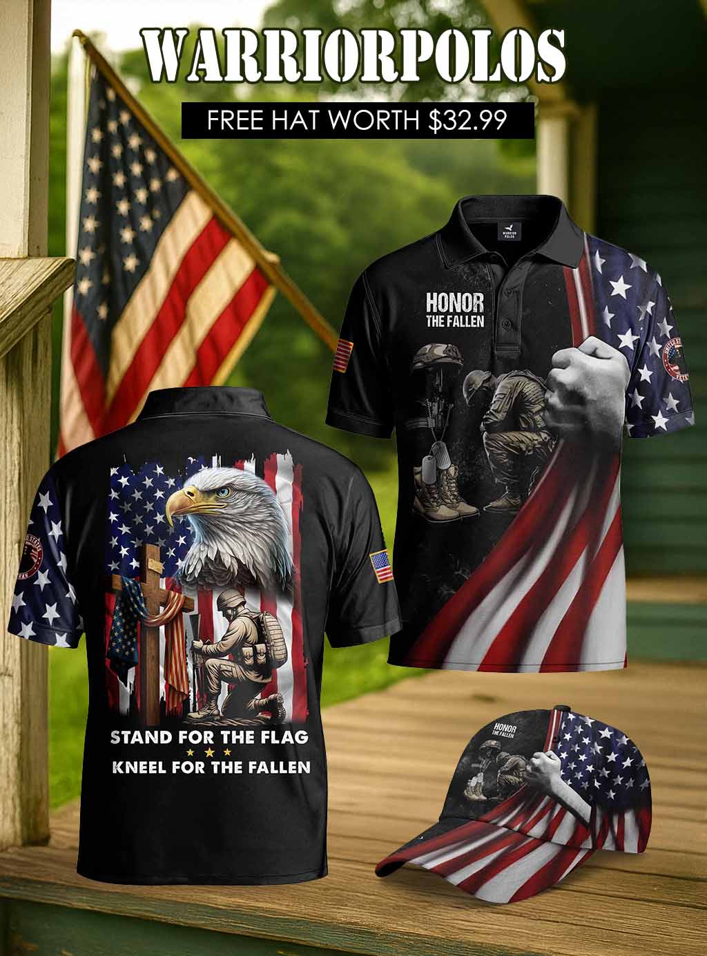 Stand For The Flag Polo Shirt Deal