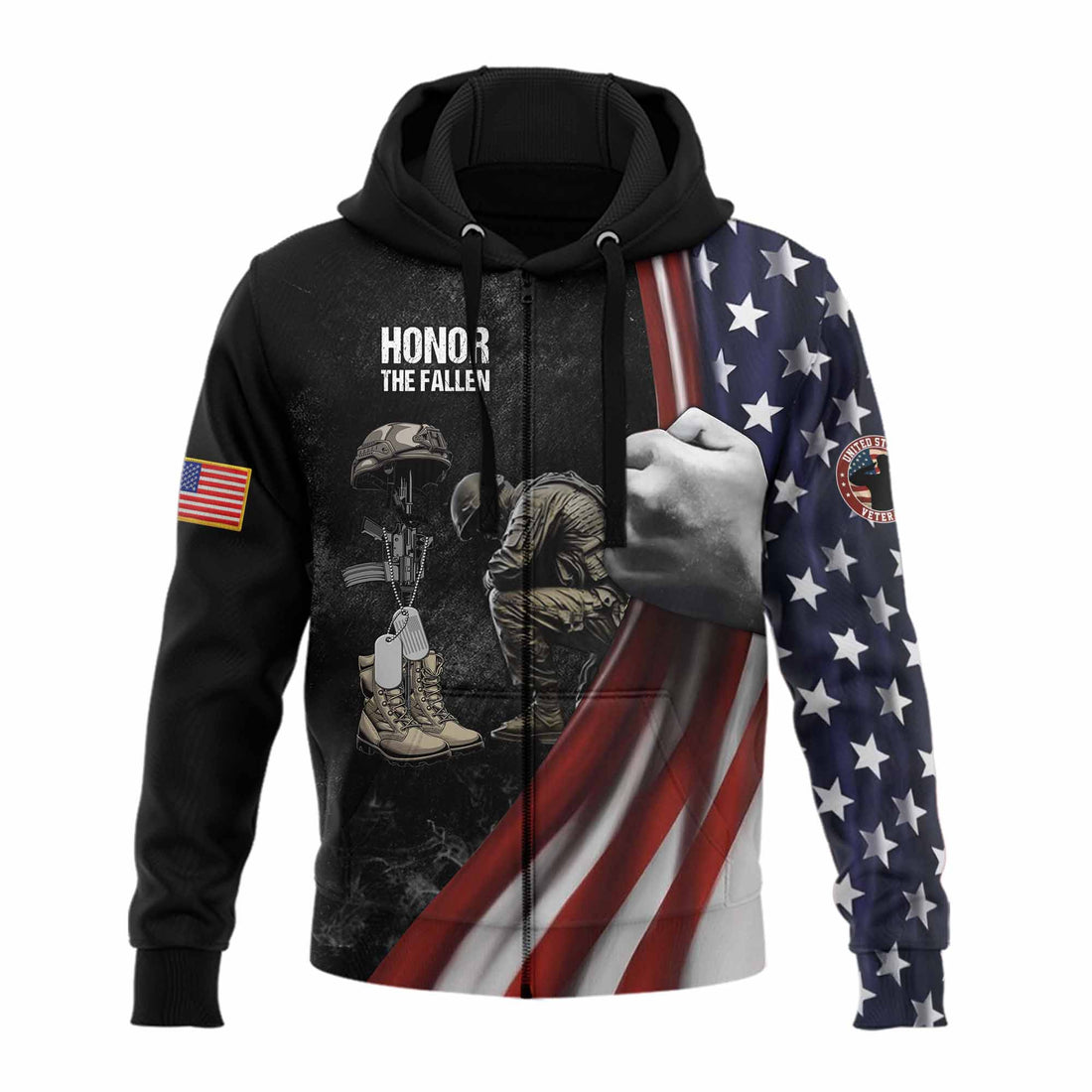 Stand For The Flag Hoodie Zip