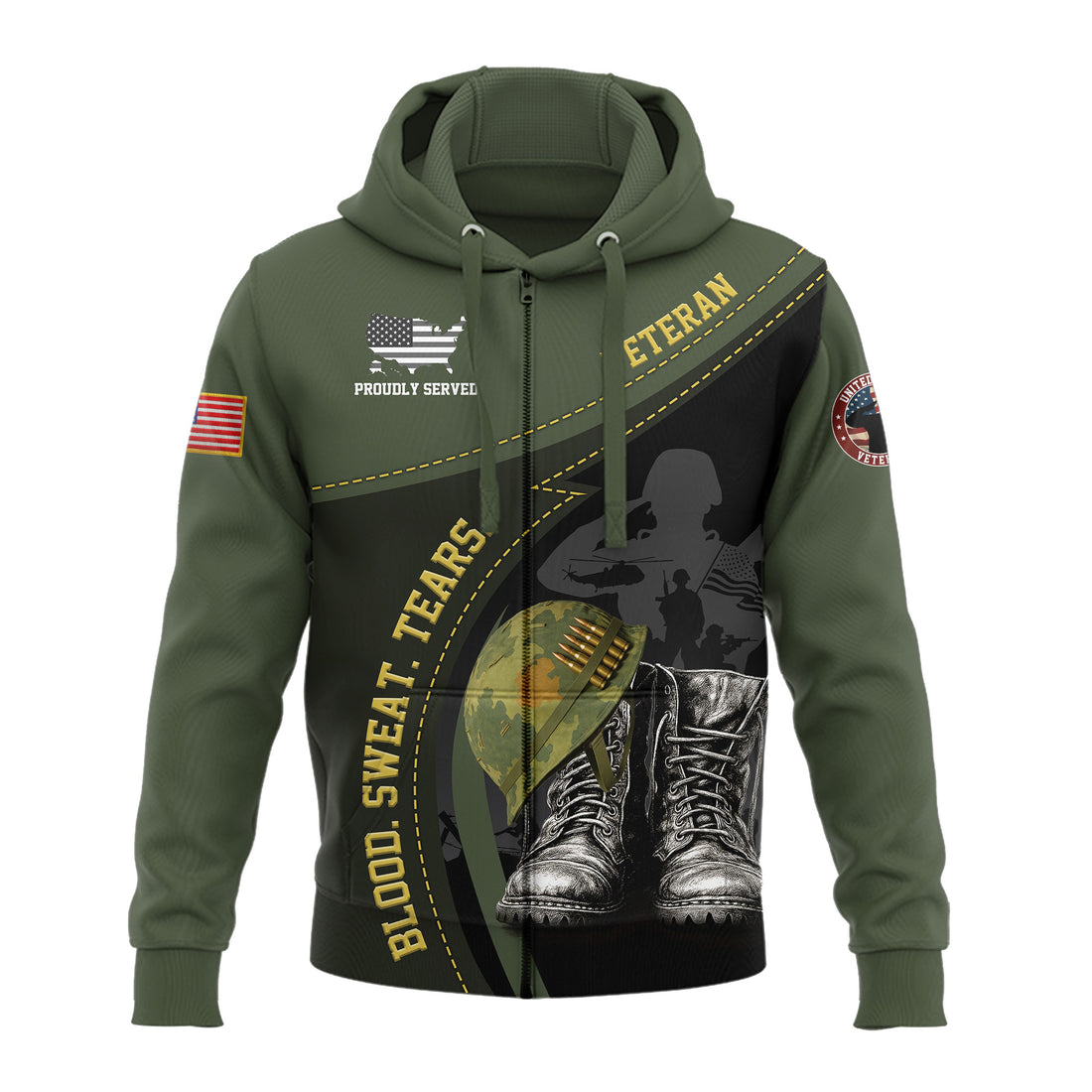 Blood, Sweat, Tears Hoodie Zip