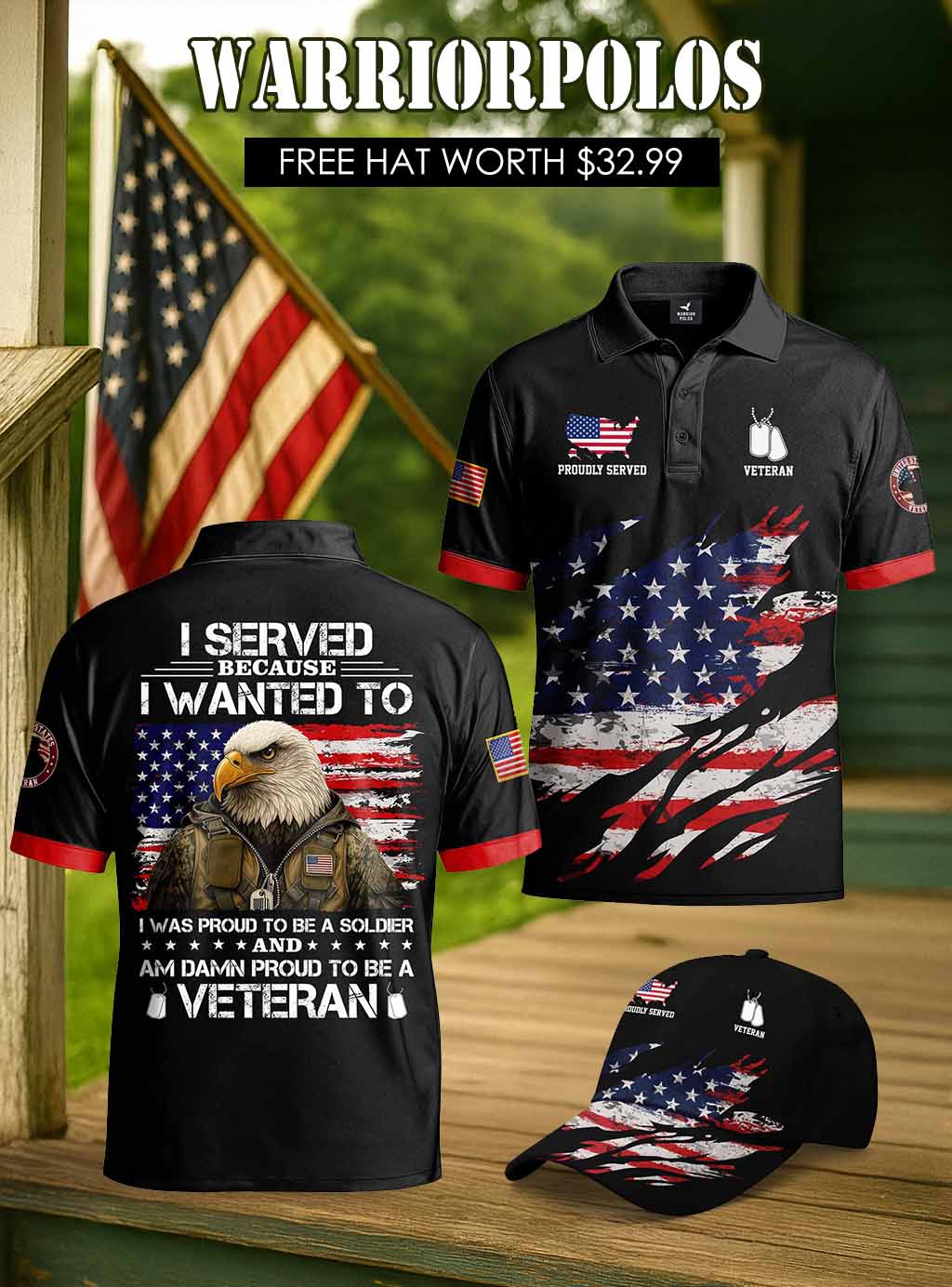 I Served Because I Wanted To Polo Shirt Deal