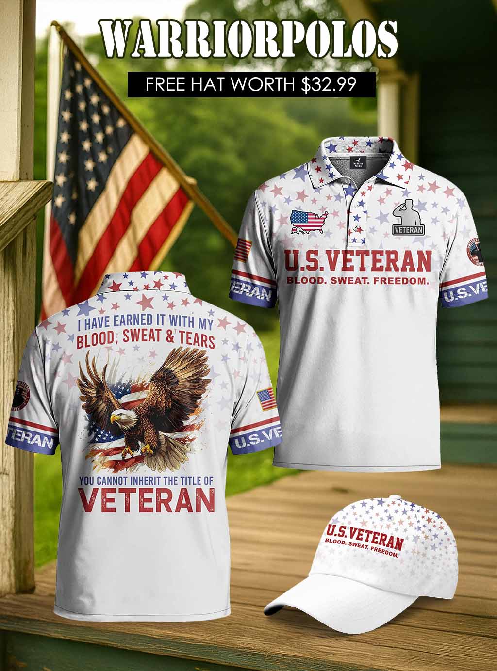 I Have Earned It With My Blood Polo Shirt Deal