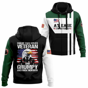 Veteran And Grumpy Hoodie Zip