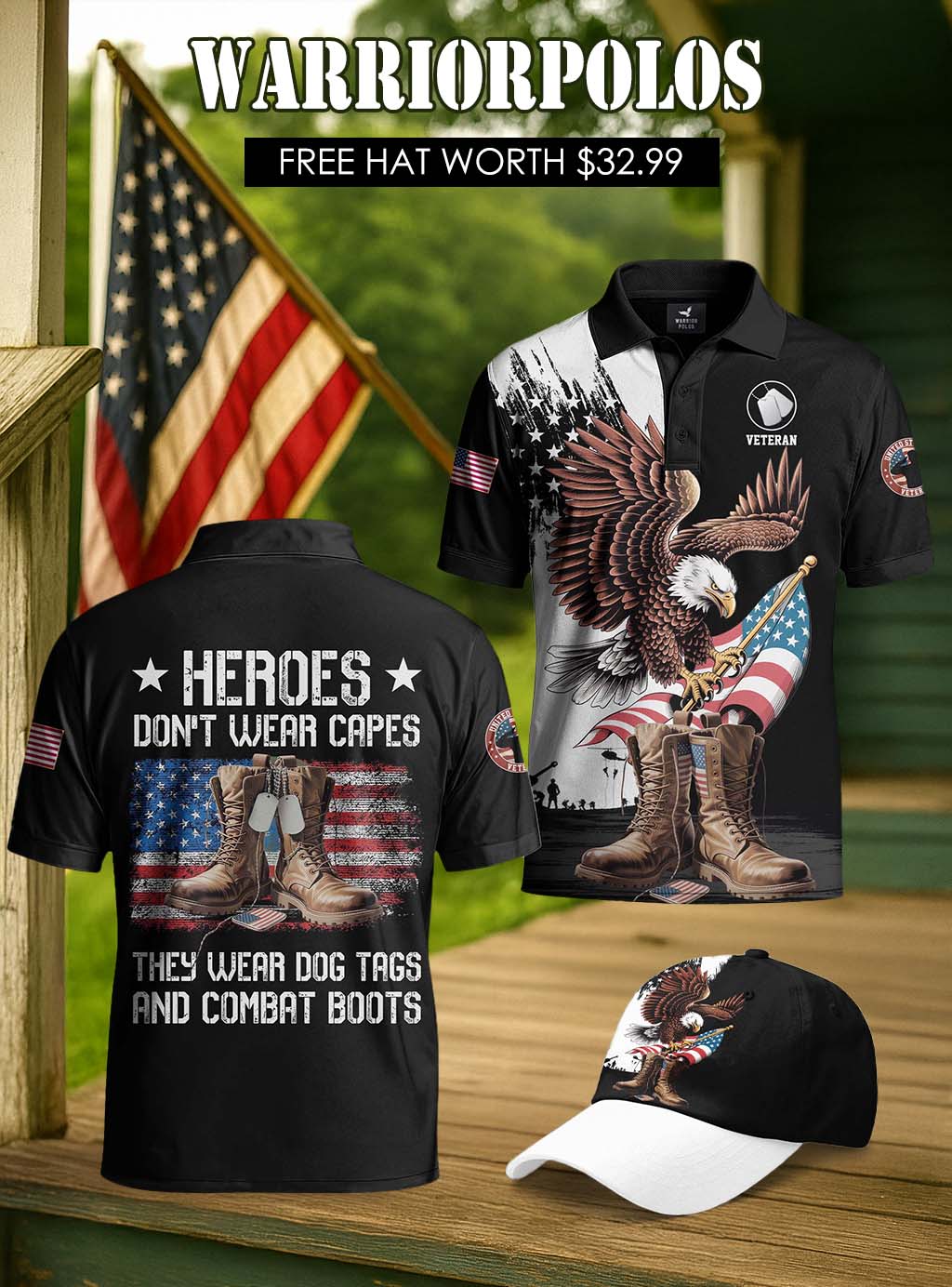 Heroes don’t wear capes Polo Shirt Deal