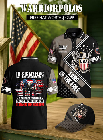 Land Of The Free Polo Shirt Deal
