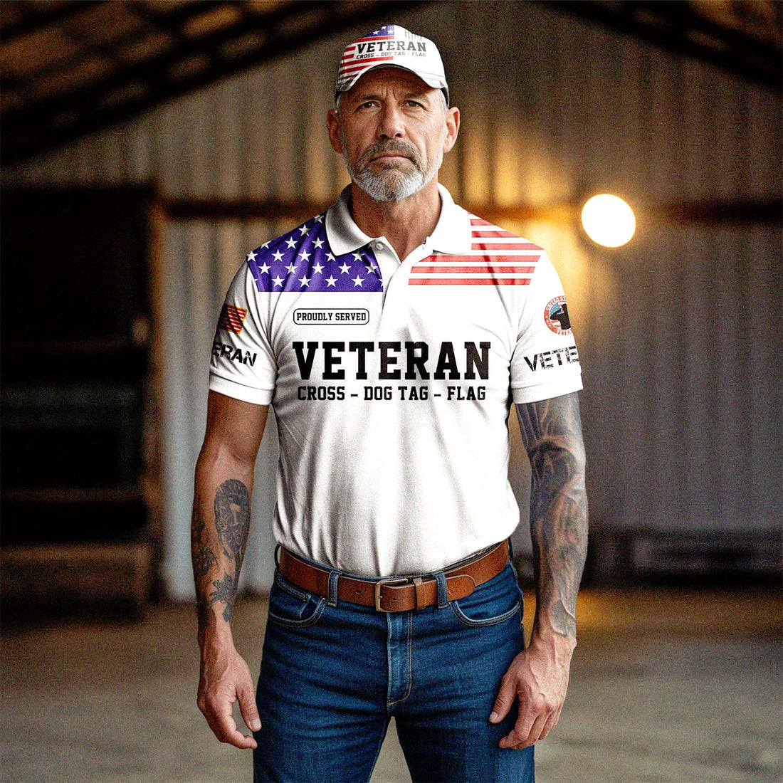 God Found Some Of The Strongest Americans Polo Shirt Deal