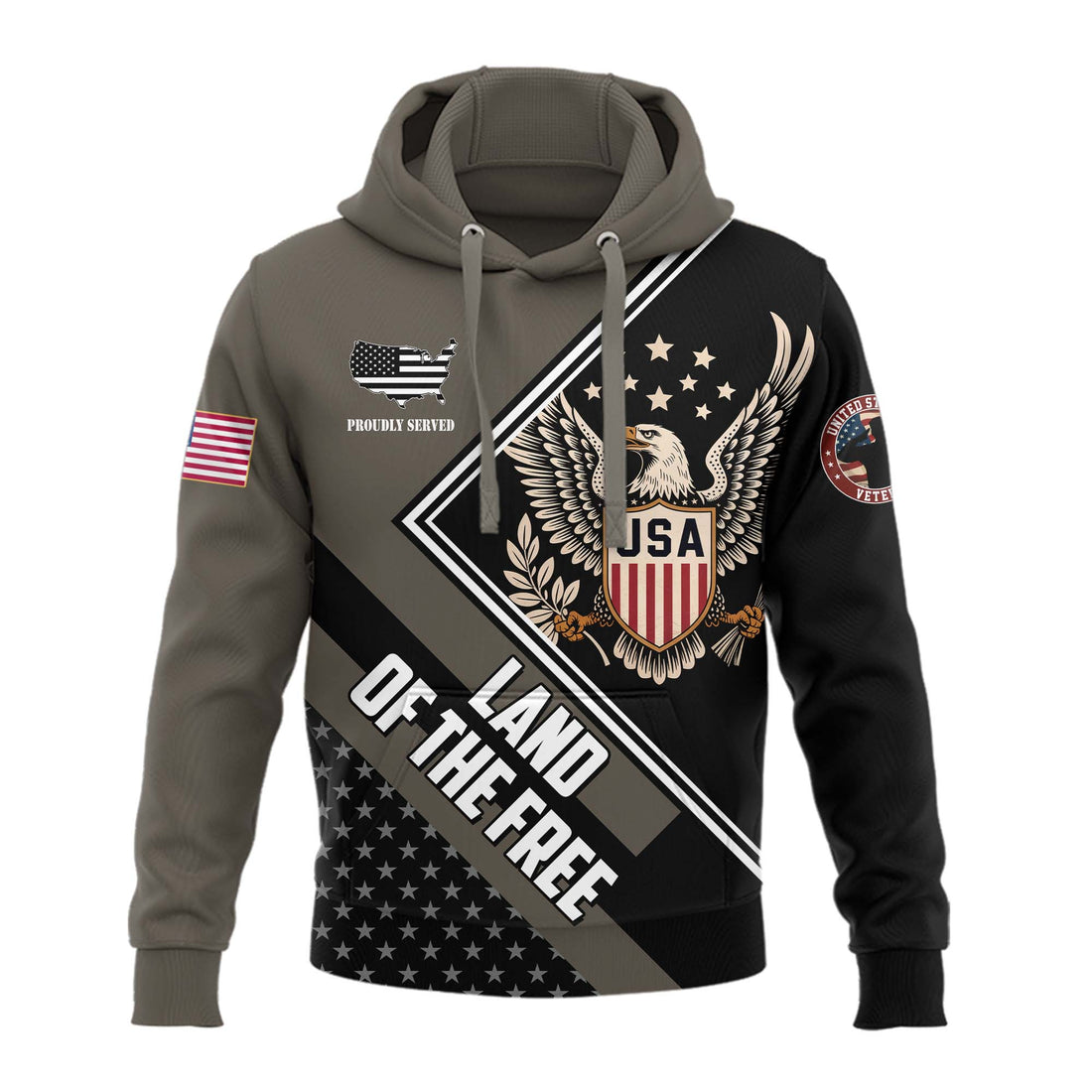 Land Of The Free Polo Hoodie