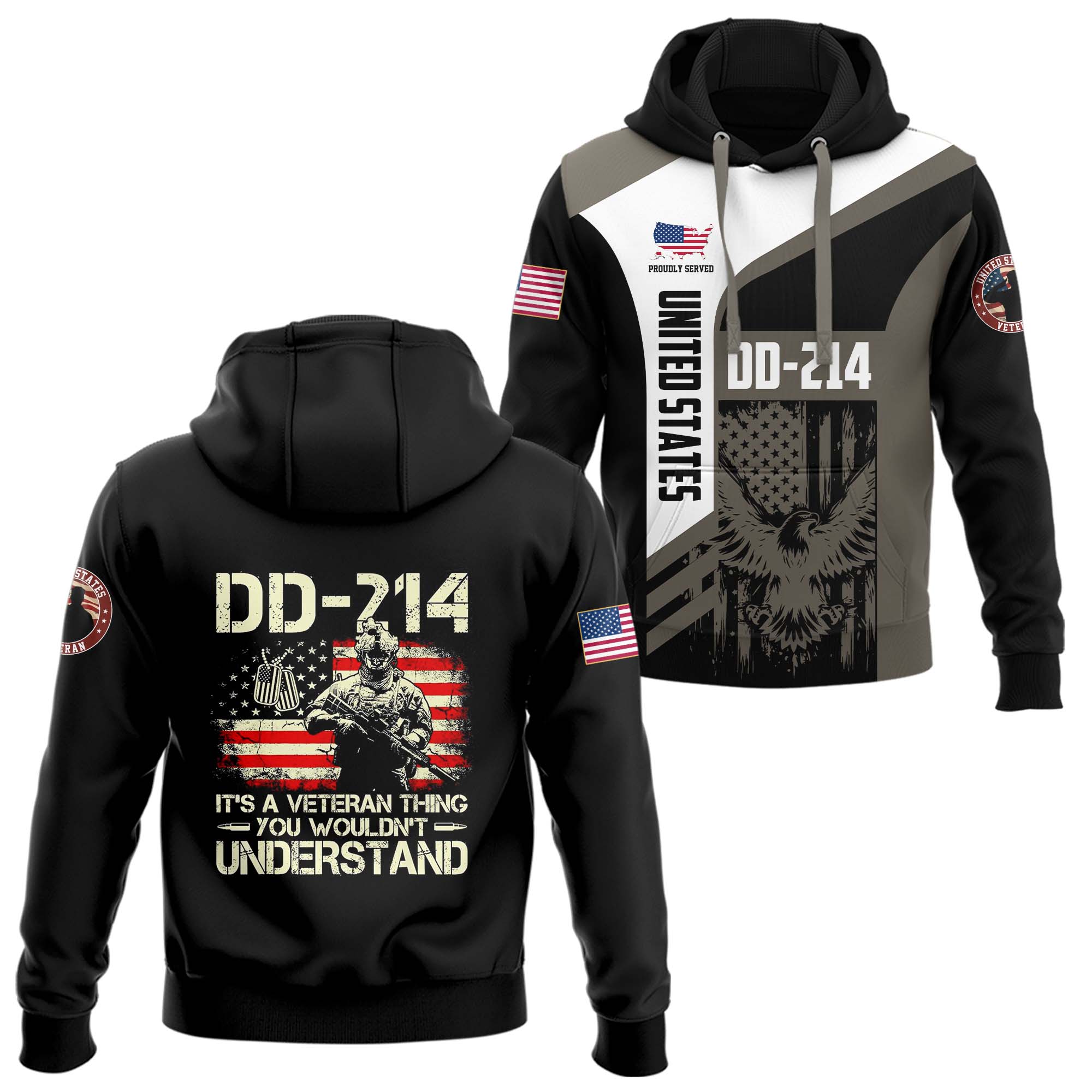 DD - 214 Proudly Served Hoodie