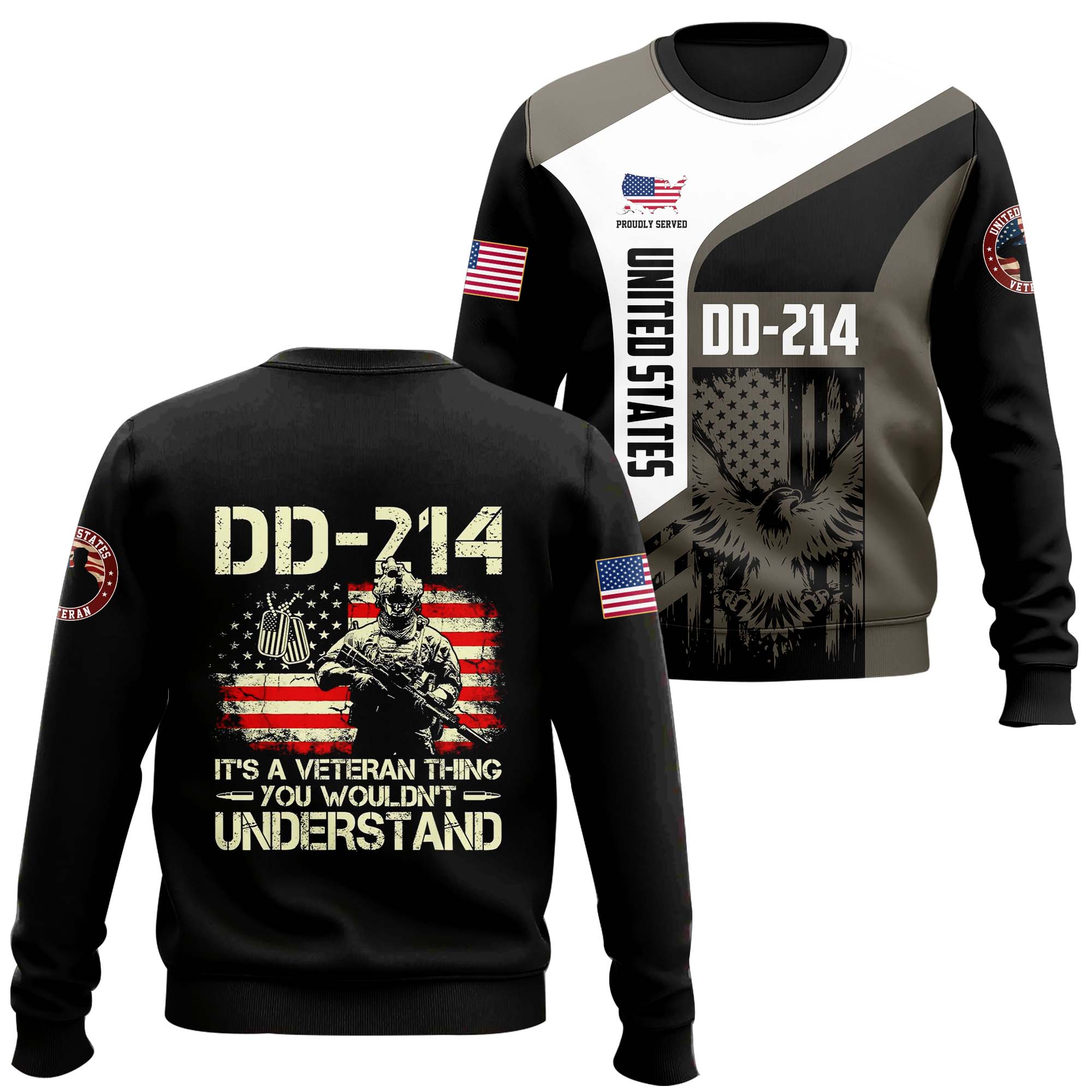 DD - 214 Proudly Served Sweater