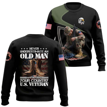Never Underestimate An Old Man Sweater