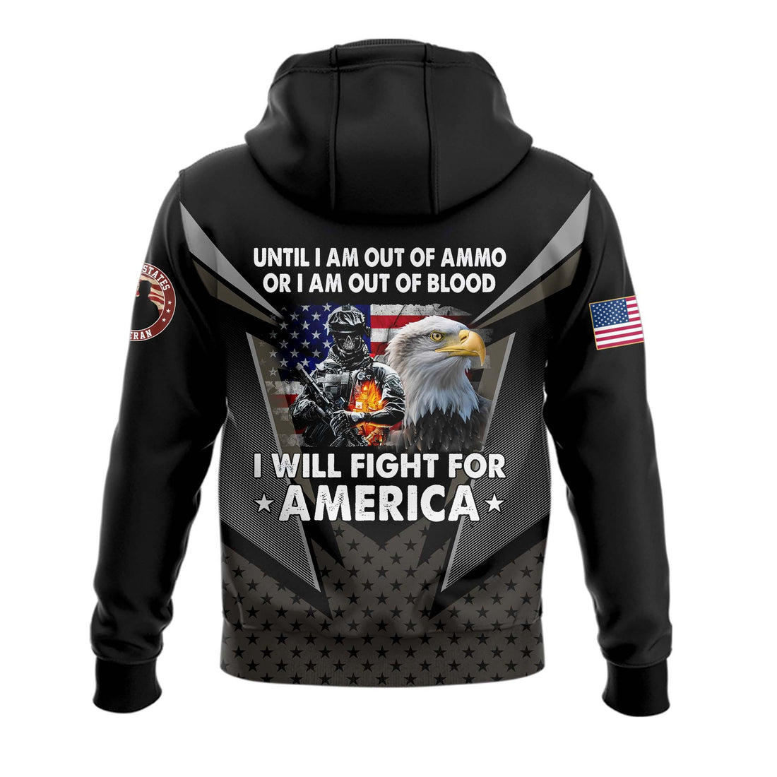 I Will Fight For America Hoodie Zip