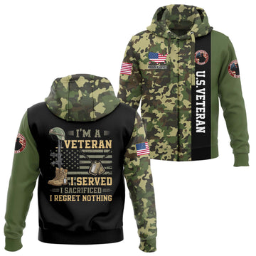 I Regret Nothing Hoodie Zip