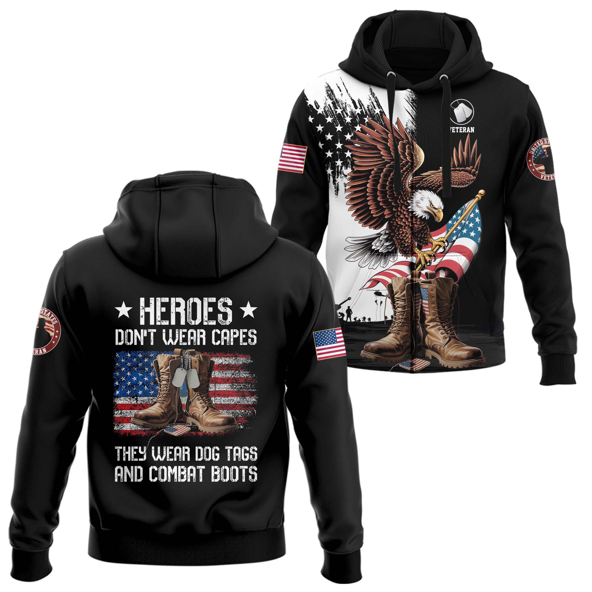 Heroes Don’t Wear Capes Hoodie Zip