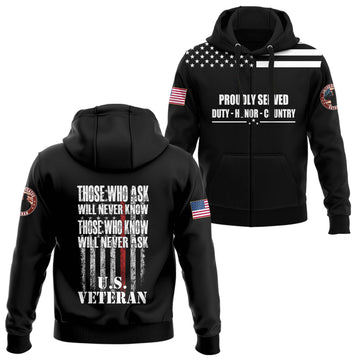 Those Who Ask Will Never Know Hoodie Zip